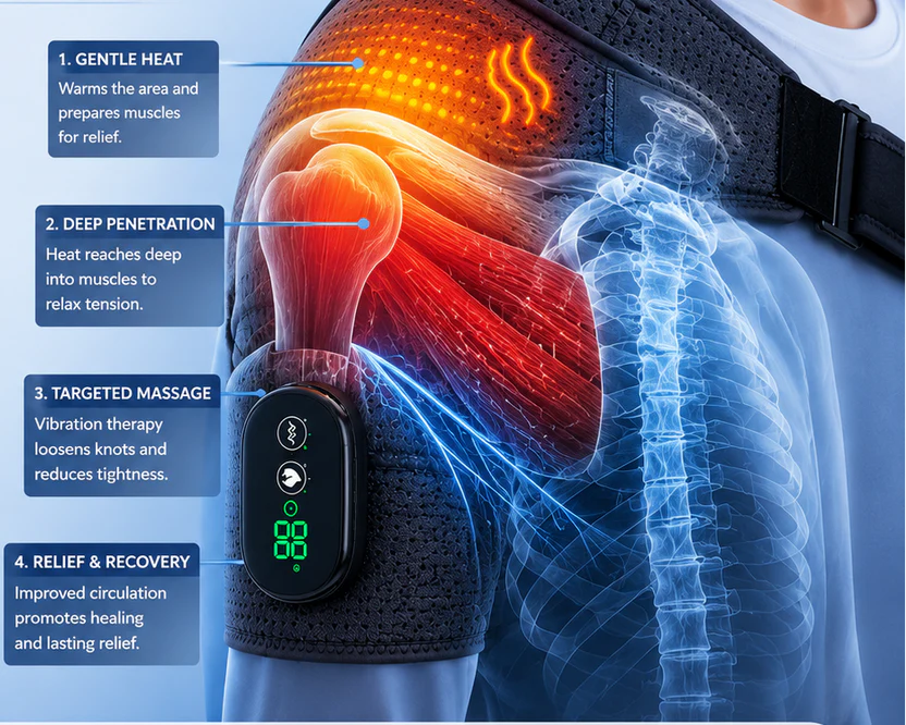 ThermaRelief™ Shoulder Massager
